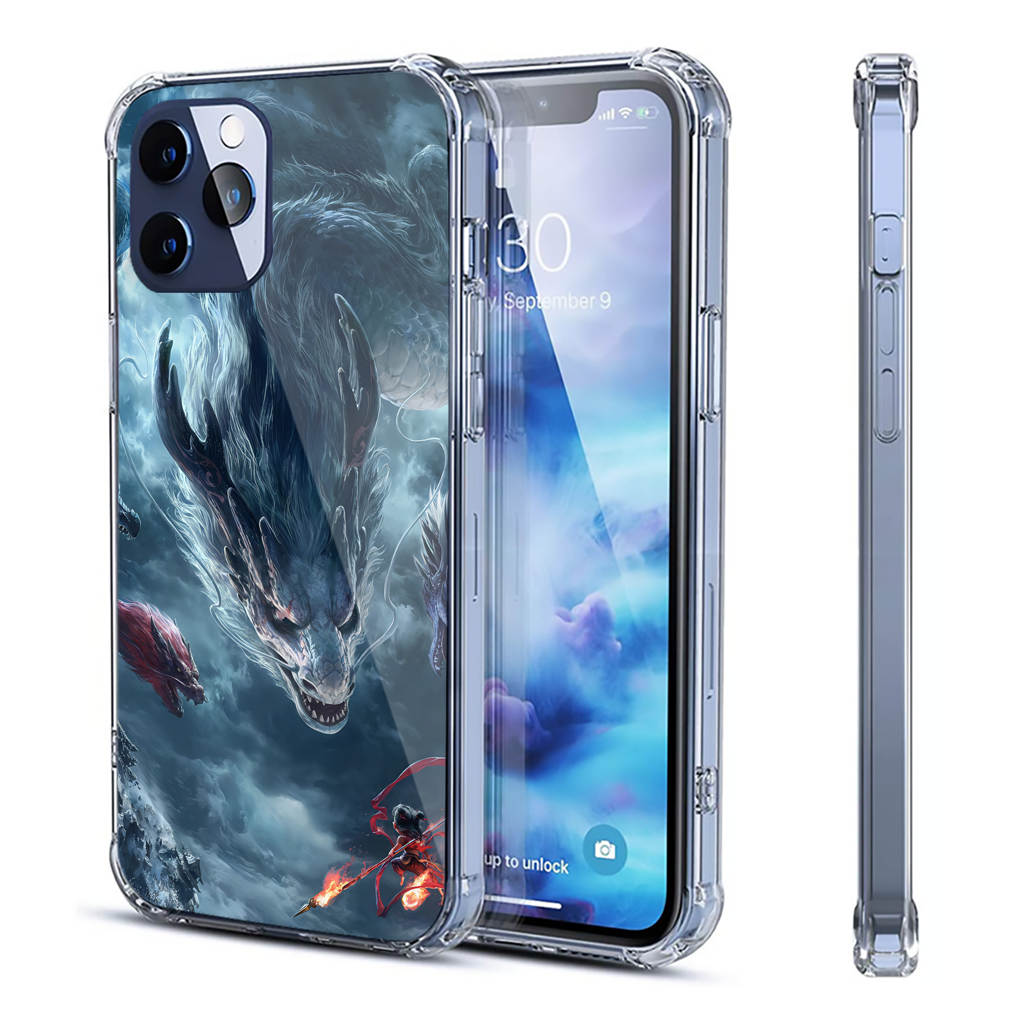 （画像用） Ne Zha 2 ナタ 魔童の大暴れ 【iPhone 12シリーズ対応】透明スマホケース（クリアソフトケース）
